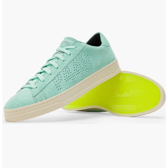 P448 Shoes - NWT P448 Jack Suede Low Top Sneaker (Women) Aqua P448 size 37